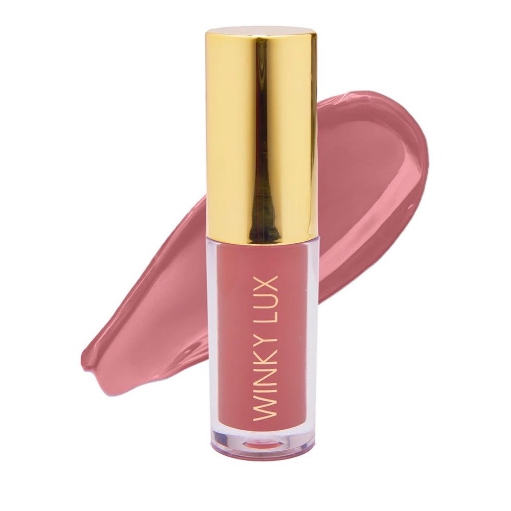 Winky Lux Ultra-Nourishing Tinted Lip Oil Muse Nude Pink Hydrating Gloss